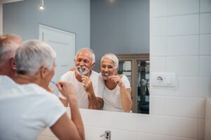 Keeping their teeth white