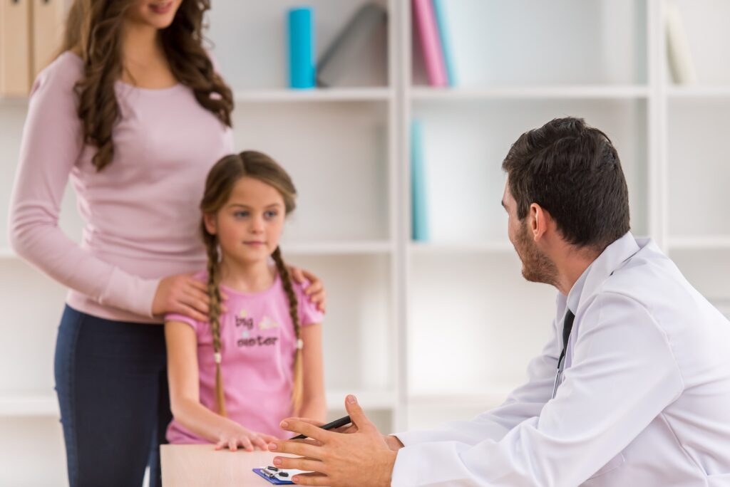 Child and pediatrician