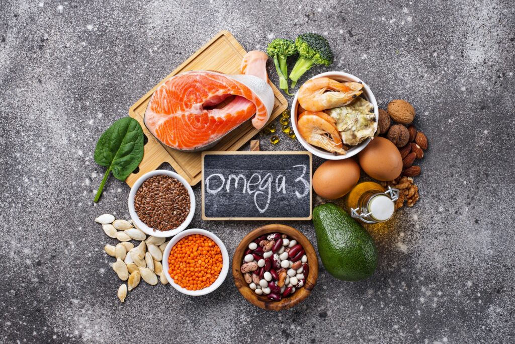 Products sources of Omega-3 acids