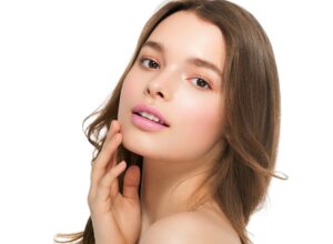 Fashion natural make up woman clean skin beauty portrait