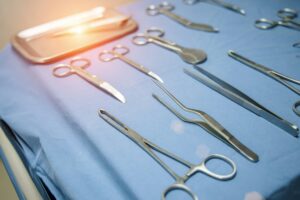 Surgical instruments set Surgical room