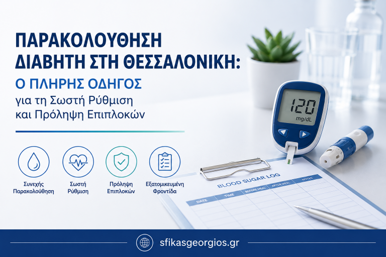 Παρακολούθηση διαβήτη Θεσσαλονίκη σε οργανωμένο παθολογικό ιατρείο